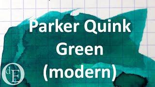 Parker Quink Green (modern) - Ink Review