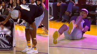 Lakers Fan Injures Himself on Half-Court Shot for $55K