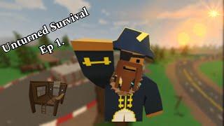 UNTURNED SURVIVAL EP 1. WASHINGTON SEMI RP. GETTING BASE AND PVP! BEST UNTURNED SERVER?