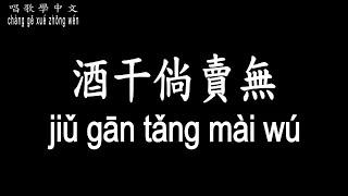 【唱歌學中文】►蘇芮 – 酒干倘賣無◀ ► sū ruì - jiǔ gān tǎng mài wú◀『是你撫養我長大 陪我說第一句話』【動態歌詞中文、拼音Lyrics】