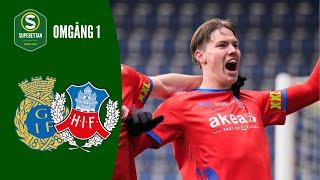 Gefle IF - Helsingborgs IF | Höjdpunkter | Superettan 2024 Omgång 1