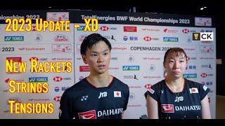 2023 Update - Mixed Doubles Pro Badminton Players' Rackets, Strings & Tensions