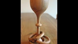 Wood Turning - A Goblet with 3 Captive Rings