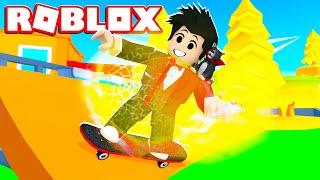 LOKIS COM SKATE NA RAMPA GIGANTE | Roblox - Stunt Simulator