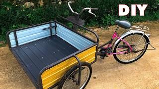 Ingenious Build: How a Skilled Craftsman Created a Cargo Bike from Scratch!