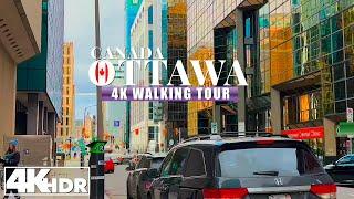 Ottawa Canada  Spring Walking Tour March 2024 in 4K UHD (HDR) 60 fps