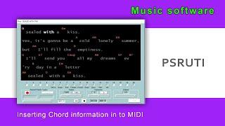 Inserting Chord information in  to MIDI - PSRUTI