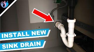 how to plumb a new sink drain | quick and easy bathroom sink drain installation