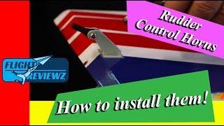 FlightReviewz How To: Installing Composite Control Horns (Rudder)