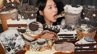 OREO DESSERT PARTY OREO CAKE & ICE CREAM & WAFFLE ASMR EATING SOUNDS MUKBANGㅣNO TALKING