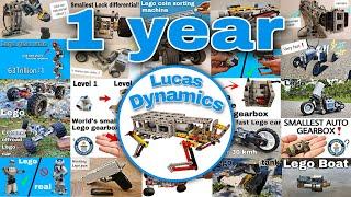 All lego technic constructions after 1 year Lucas-Dynamics