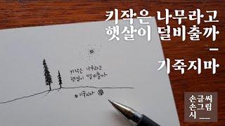 [용용일기 손글씨] 자신의 모습 그대로 괜찮아요 / 응원의 짧은글