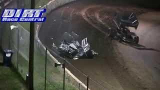 Sprint Car Wreck NCS 5 17 14