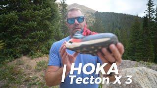 HOKA Tecton X 3 Trail Running Shoes - Light and Fast with Sock Protection