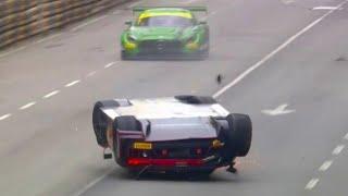 FIA GT WORLD CUP MACAU Crash Complilation non fatal (2011-2023)