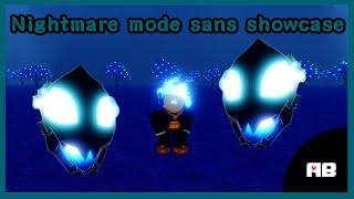 [alternate battlegrounds] nightmare mode sans showcase | #showcase #skin #undertale #roblox