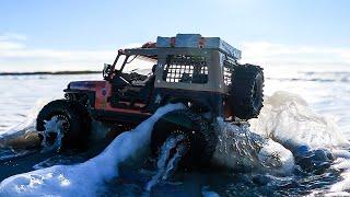 BEACH TRAILIN' in Atlantic City NJ Axial SCX10 III Jeep CJ-7 4X4 RTR Brushed Rock Crawler 1/10 Scale