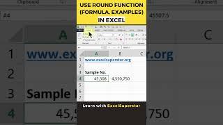 ROUND Function in Excel | #roundfunction #DataAnalysis #roundformula #ExcelFunctions