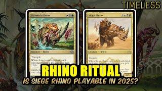 Siege Rhino Takes Over Timeless! Rhino Ritual | Timeless BO3 | MTG Arena