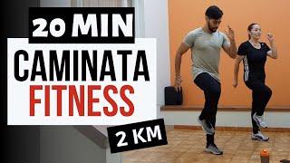 CAMINATA FITNESS 20 minutos // Cardio sin saltos para perder grasa en casa | POWER WALK 2KM