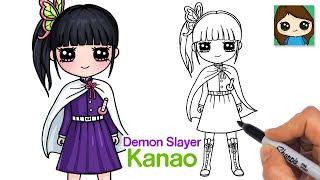 How to Draw Kanao Tsuyuri | Demon Slayer