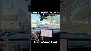 Tesla FSD Struggles... #tesla #teslafsd #elonmusk #shorts