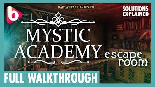 Mystic Academy: Escape Room | Full Walkthrough | Solutions explained... you're a wizard Henry