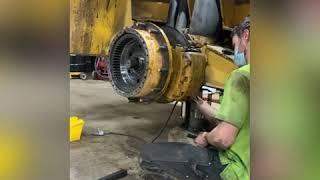 Volvo A25D hub disassembly