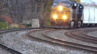 Big CSX Coal Train! CSX Law Enforcement Unit! CSX C&O Heritage Unit! Norfolk Southern Heritage Units