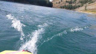 Hobie Mirage Compass Duo Speed Run / View of Wake and Bow Wave