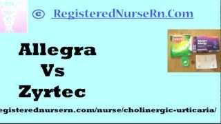 Allegra Vs Zyrtec