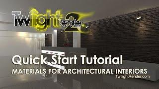 Twilight Render Tutorial Materials Architectural Interior