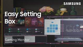 Use Easy Setting Box on your Samsung gaming monitor | Samsung US