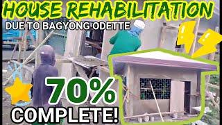 "Our House Rehabilitation" 70% Complete na! Due to Bagyong Odette || Erlyn Go TV Updates Vlog ||