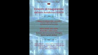 Concerto di Inaugurazione a.a. 2020/21 - Streaming in differita del 20.02.2021 ore 21.00