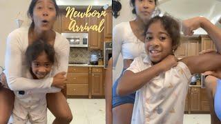 Omarion & Apryl Jones Daughter Amei Lifts Mommy To Show How Strong She Is! 