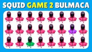 FARKLI OLANI BUL! SQUİD GAME 2 ÖZEL  ZOR BÖLÜM  EMOJİ BULMACA