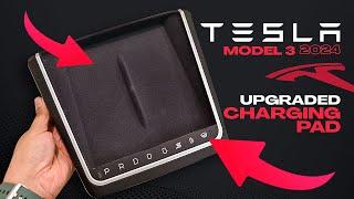 Tesla Model 3 2024 Highland Upgraded Charging Pad with Smart Buttons & Lights (Hansshow)