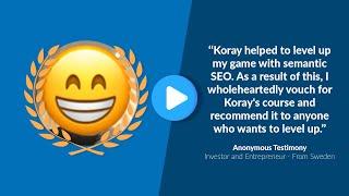 Anonymous Testimonial for Koray Tugberk GUBUR and Holistic SEO Finance and Loan