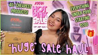 *HUGE* Nykaa Hot Pink Sale Haul Under ₹999 Affordable Discounts + Luxury Haul | ThatQuirkyMiss