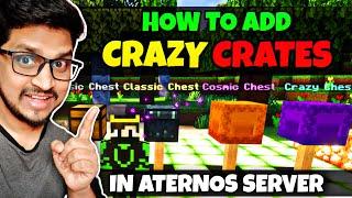 How To Add Crazy Crates in Aternos Server | Add Custom Crates | Crazy Crates Tutorial