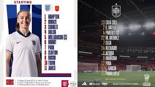 England VS Spain - UEFA Women's Nations League 2025 - BBC Radio 5 Live commentary