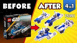 LEGO Star Wars Captain Rex™ Y-Wing™ Microfighter Alternate Builds (75391)[4in1] Instructions | TBB