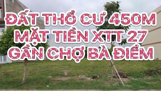 Bán đất thổ cư 450m MT XTT 27 Hóc Môn giá rẽ