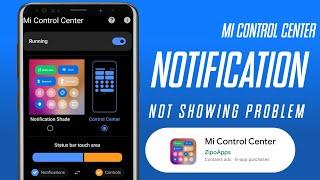 Mi Control Center Notification Not Showing Problem solve