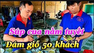 Món ngon đãi tiệc đám giỗ 50 khách bò phai rau rừng , cá mú hấp , gân xào  hấp dẫn