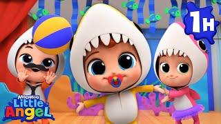 Baby John's Baby Shark Show! |  Little Angel| Kids Songs & Nursery Rhymes | Be Brave!