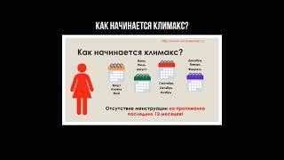 Как начинается климакс? #климакс #менопауза