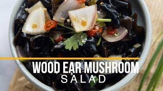 Wood ear mushroom salad