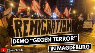 Demonstration "Gegen den Terror" in Magdeburg nach Attentat auf Weihnachtsmarkt | 21.12.2024